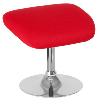 Flash Furniture CH-162430-O-RED-FAB-GG Egg Series Red Fabric Ottoman 